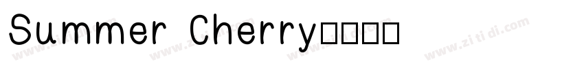 Summer Cherry字体转换
